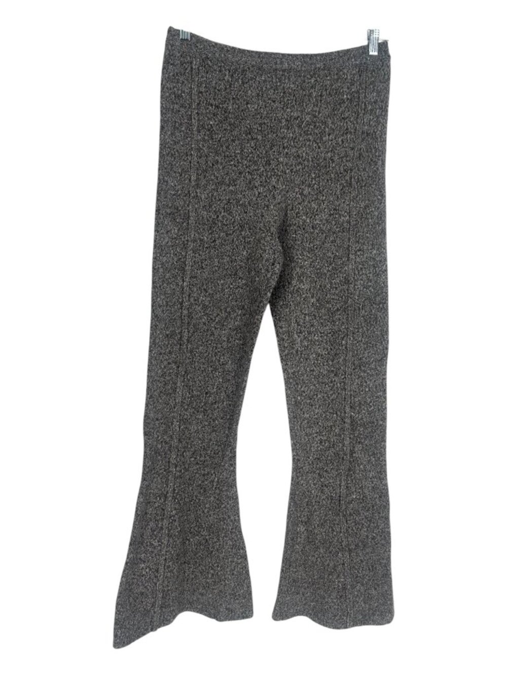 PrettyLittleThings Gray Marled Knit Flare Pants XXL Bell Bottom Lounge Boho Y2K